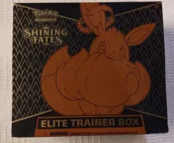 Pokemon Shining Fates Elite Trainer Box Trading Card Game Featuring Mega Eevee 820650808173 - Image 1