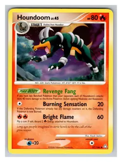 Houndoom 57/146 LP Pokemon Cards Legends Awakened Rare - Image 1