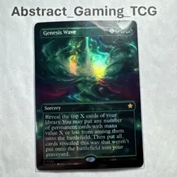 MTG - Genesis Wave *FOIL* (FDN #396) - (Borderless) (Mana Foil) Foundations - NM - Image 1