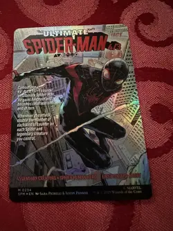 Miles Morales (0234) (Borderless) - Foil MTG Marvel's Spider-Man - Image 2