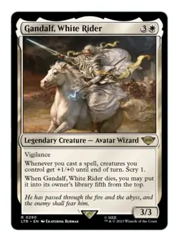 MTG | Gandalf, White Rider V1 | LORD OF THE RINGS | NM | EN - Image 1