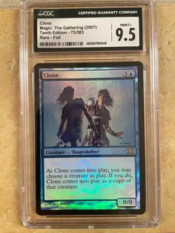 Magic: The Gathering - FOIL Clone - Tenth Edition - CGC 9.5 Mint+! - Image 1