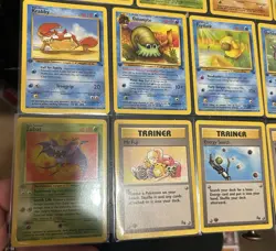 Vintage 1st Edition Pokemon Card Lot Of 22 WOTC Fossil LP/NM - Image 5