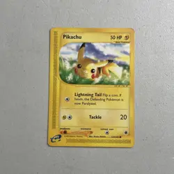 Pokemon TCG 2002 Expedition Base Set Card -- Pikachu 124/165 - Image 1