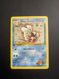 Pokemon Card - Misty's Seaking Gym Heroes 55/132 1st Edition Uncommon - Image 1