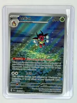 Pokemon Ledian 144/142 Sv07: Stellar Crown Full Art Holofoil - Image 1