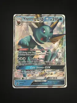 Vaporeon GX SM172 Sm Holo Pokemon TCG - LP - Image 1