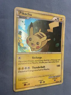 Pokemon Pikachu TCG Holo Black Star Promo Card HGSS03 LP/MP - Image 3