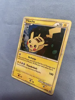Pokemon Pikachu TCG Holo Black Star Promo Card HGSS03 LP/MP - Image 4