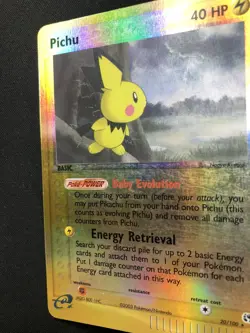 Pokemon Pichu 20/100 Ex Sandstorm Rare Reverse Holo ENG Nintendo Cards - Image 5