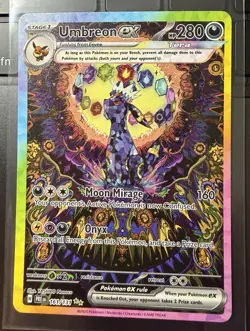 2025 POKEMON PRISMATIC EVOLUTIONS UMBREON EX 161/131! SPECIAL ILLUSTRATIONS RARE - Image 1