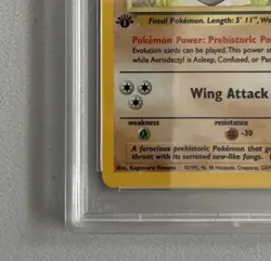 Aerodactyl 1st Edition RARE Prerelease POKEMON Card PSA 8 NM-MT FOSSIL Holo 1/62 - Image 4