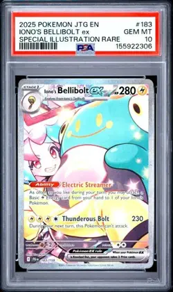 PSA 10 - Iono's Bellibolt ex 183/159 - SIR SV Journey Together - Pokemon - Image 1