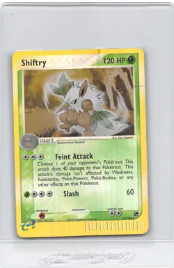 SHIFTRY 22/100 - REVERSE HOLO RARE - EX Sandstorm EReader Pokemon Card - HP/DMG - Image 1