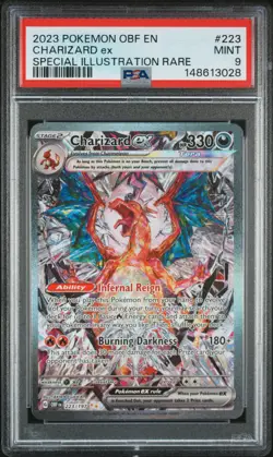 2023 CHARIZARD EX 223/197 SPECIAL ILLUSTRATION RARE POKEMON PSA 9 - Image 1