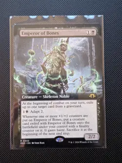 MTG Emperor of Bones (Extended Art) - Modern Horizons 3 (MH3) #453 NM - Image 1
