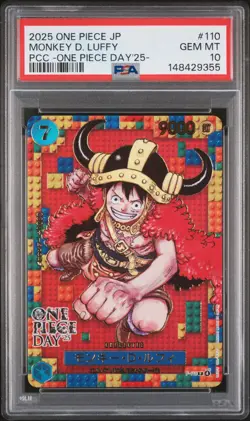 2025 MONKEY D. LUFFY 110 ONE PIECE JAPANESE PSA 10 - Image 1