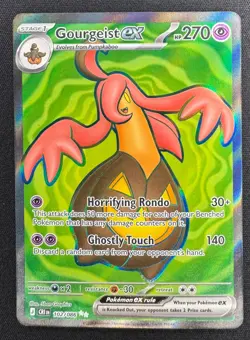Pokemon Gourgeist ex Ultra Rare 102/086 NM ME04 Chaos Rising Holo - Image 1
