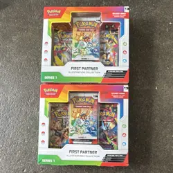 Pokemon TCG First Partner Illustration Collection Series 1 - Lot of 2 SEALED - Image 1
