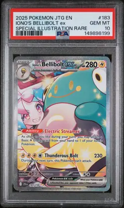PSA 10 - Iono's Bellibolt ex 183/159 - SIR SV Journey Together - Pokemon - Image 1