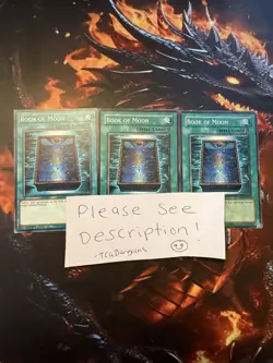 3x Book of Moon Playset Random Set/Edition/Rarity Yugioh! cards - Image 1
