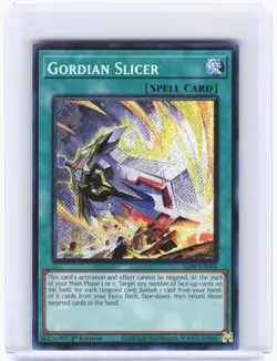 2025 YuGiOh!—Gordian Slicer #ALIN-EN066 Alliance Insight—Secret Rare Foil 1st ED - Image 1