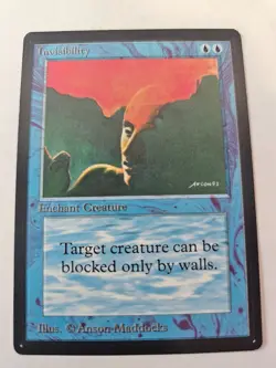 MTG - Invisibility LP - Beta Limited Edition - Image 1