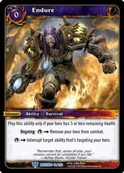 WOW WARCRAFT TCG WAR OF THE ANCIENTS : ENDURE X 3 - Image 1