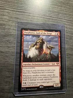 [CMM 0246] - Purphoros, God of the Forge - NM - [Never Played] - Image 2