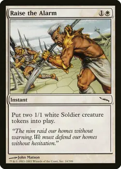 4 Raise the Alarm 4x x4 - LP - Mirrodin - SPARROW MAGIC mtg - Image 1
