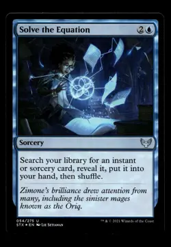 Solve the Equation 54 Foil U Strixhaven: School of Mages - Image 1