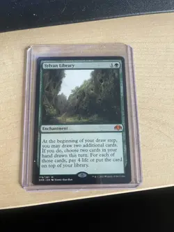 MTG 1X Sylvan Library X1 Dominaria Remastered Magic - NM/MT - Image 1