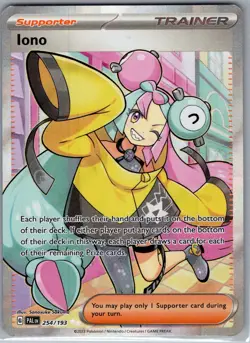 Iono 254/193 Full Art Trainer - Paldea Evolved - Pokemon Card - NM - Image 1