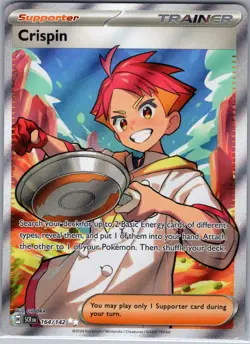 Crispin 164/142 Full Art Trainer - Stellar Crown - Pokemon Card - NM - Image 1
