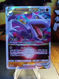 2022 Pokemon Lost Origin Aerodactyl Vstar #093 - Image 1