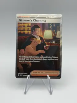Pokemon TCG Giovanni's Charisma 204/165 Sv: Scarlet & Violet 151 Holo - Image 1