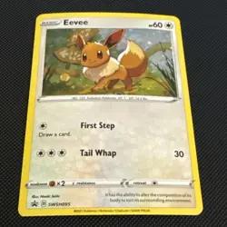 Pokemon TCG Eevee SWSH095 Black Star Promo NM - Image 1