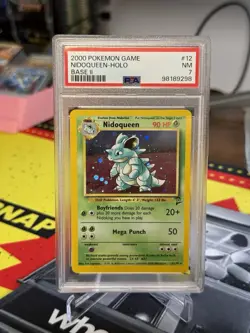 2000 POKEMON BASE SET 2 #12 NIDOQUEEN-HOLO PSA 7 - Image 1