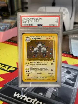 2000 POKEMON BASE SET 2 HOLO #9 MAGNETON PSA 7 - Image 1
