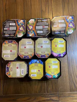 Pokemon Collectible Tins EMPTY Lot With random Goodies Inside - Image 2