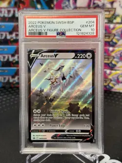 Pokemon 2022 Arceus V #204 Figure Collection Black Star Promo GEM MINT PSA 10 - Image 1