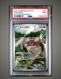 Pokemon - Koraidon #014 Scarlet & Violet ETB Promo PSA Mint 9 - Image 1