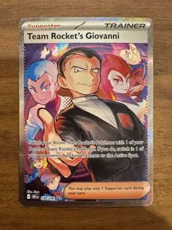 Pokemon TCG Team Rocket's Giovanni 238/182 Sv10: Destined Rivals Holo MINT/NM - Image 1