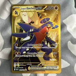 Pokemon TCG Destined Rivals Cynthia's Garchomp EX 241/182 Secret Rare - Image 1