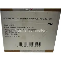 Vivid Voltage Pokemon Booster Box Case - Sword and Shield - Factory Sealed - Image 1