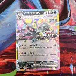 Pokemon Umbreon EX Prismatic Evolutions Card 060/131 Stamped Pokemon TCG - Image 1