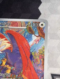 Pokemon TCG Braviary Illustration Rare Card 214/191 SV08 Surging Sparks - Image 3