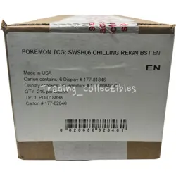 Chilling Reign Pokemon Booster Box Case - Sword and Shield - Factory Sealed - Image 1