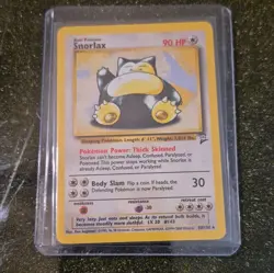Wizards of the Coast Pokemon TCG Snorlax 30/130 Base Set 2 Unlimited Rare 1999 - Image 1