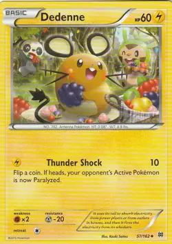Dedenne 57/162 XY BREAKthrough Pokemon NM - Image 1